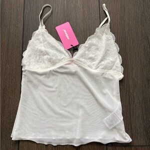 NWT Edikted lace mesh top!